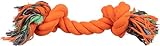 TRIXIE Hunde-Tau, 40 cm, orange, Baumwoll-Polyestergemisch, zum Apportieren und Tauziehen