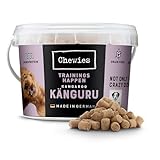 Chewies Trainingshappen Känguru - Monoprotein Snack für Hunde - 300 g - getreidefrei & zuckerfrei - Softe Leckerlies fürs Hundetraining - hypoallergen