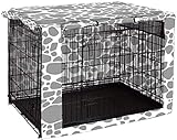 Chengsan Abdeckung für Hundeboxen mit Doppeltür, für Drahtkäfige, für den Innen- und Außenbereich, langlebig und winddicht